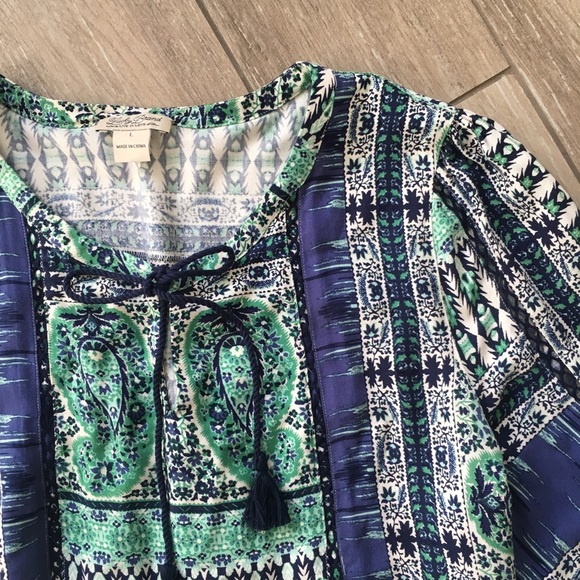 Lucky Shirtdress Tunic Paisley Dress - Picture 5 of 7